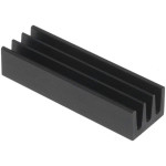 Radiator extrudat, aluminiu, 22x6.3mm, negru, FISCHER ELEKTRONIK, ICKSMDA22SA, T136895