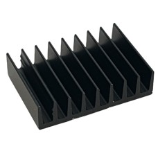 Radiator extrudat, aluminiu, 13mm x 19mm, neagra, FISCHER ELEKTRONIK, ICKSMDB13SA, T136899