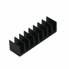 Radiator extrudat, aluminiu, 5mm x 19mm, neagra, FISCHER ELEKTRONIK, ICKSMDB5SA, T136901