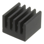 Radiator extrudat, aluminiu, 8x8x6mm, negru, FISCHER ELEKTRONIK, ICKSMDN8SA, T136933