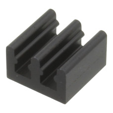 Radiator extrudat, aluminiu, 10x10x6mm, neagra, FISCHER ELEKTRONIK, ICKSMDO10SA, T136934