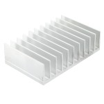 Radiator extrudat, aluminiu, 80mm x 124mm, STONECOLD, T137009