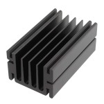 Radiator extrudat, aluminiu, 75x46mm, neagra, FISCHER ELEKTRONIK, SK68-75SA, T137363 Radiator extrudat, aluminiu, 75x46mm, neagra, FISCHER ELEKTRONIK, SK68-75SA, T137363