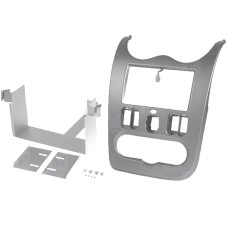 Rama adaptoare Dacia Duster, Logan, Sandero, 2 DIN, gri, mat - 000571 Rama adaptoare Dacia Duster, Logan, Sandero, 2 DIN, gri, mat - 000571