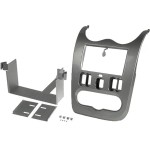 Rama adaptoare Dacia Duster, Logan, Sandero, 2 DIN, gri lucios - 000572