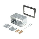 Rama adaptoare Porsche, gri, 2DIN, 4CarMedia - 007386