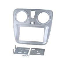 Rama adaptoare Dacia, argintiu, 2DIN, Per.Pic - 007467