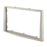 Rama adaptoare Opel, 2 DIN, satin-stone