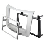 Rama adaptoare Lancia Delta, 2 DIN, argintiu, T104523