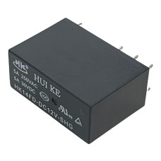 Releu HK14FD-DC12V-SHG, 12V, 5A, 29x13x25mm, 2 contacte, 150326