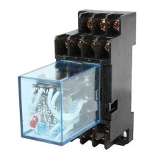 Releu 24V, 5A, MY2-J, cu soclu DYF08A - 200023