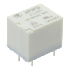 Releu electromagnetic, 12V DC, 10A, HONGFA RELAY, HF3FD/012-ZSTF, T119320