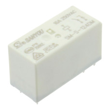 Releu electromagnetic, SPST-NO, 24V DC, 16A, seria SM, SANYOU, SM-S-124DM, T298206