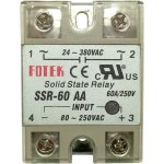 Releu Solid State, 60A, 24-380VAC SSR-60 AA, Fotek - 128513