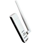 Adaptor Wi-Fi pe USB, TP-Link 4DBI B/G/N TL-WN722N, cu antena - 401027