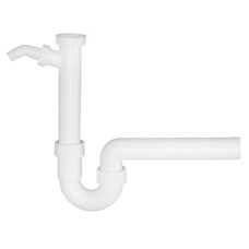 Sifon pentru chiuveta, alb, 1/2"X50mm - 328639