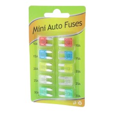 Set 10 sigurante auto, mini, 9.1x3.8x15.3mm Set 10 sigurante auto, mini, 9.1x3.8x15.3mm