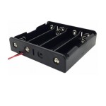 Soclu pentru 4 baterii tip 18650 - 123979 Soclu pentru 4 baterii tip 18650 - 123979