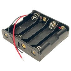 Soclu bateri, tip R6, AA, pentru 4 baterii, 125339 Soclu bateri, tip R6, AA, pentru 4 baterii, 125339