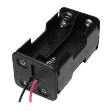 Soclu pentru 4 baterii de tip R6, AA, suprapuse, 125340 Soclu pentru 4 baterii de tip R6, AA, suprapuse, 125340