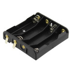 Soclu pentru 4 baterii R3, AAA, cu urechi pentru lipire, L101112 Soclu pentru 4 baterii R3, AAA, cu urechi pentru lipire, L101112