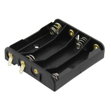Soclu pentru 4 baterii R3, AAA, cu urechi pentru lipire, L101112 Soclu pentru 4 baterii R3, AAA, cu urechi pentru lipire, L101112