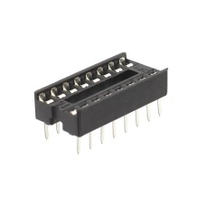 Soclu pentru CI, 16 pini, pas pini 2,54mm - 128605