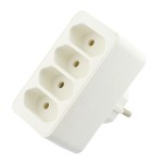 Distribuitor retea, 4 prize, 250V, fara impamantare, 111837