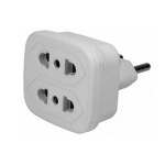 Distribuitor retea, x2, fara impamantare, 250V, 10A - 111842 Distribuitor retea, x2, fara impamantare, 250V, 10A - 111842