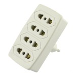 Distribuitor retea, 4 prize, 250V, fara impamantare, 130351