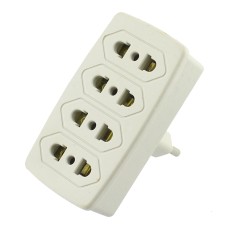 Distribuitor retea, 4 prize, 250V, fara impamantare, 130351