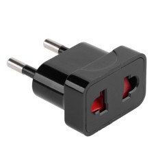 Adaptor de retea USA, fara impamantare, negru - 401570 Adaptor de retea USA, fara impamantare, negru - 401570