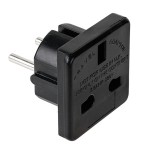 Adaptor priza Anglia, negru - 401578