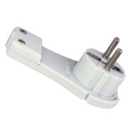 Stecher EU, cu impamantare, 16A, IP20, alb, Commel, 524396 Stecher EU, cu impamantare, 16A, IP20, alb, Commel, 524396