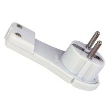 Stecher EU, cu impamantare, 16A, IP20, alb, Commel, 524396