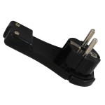 Stecher EU, cu impamantare, 16A, IP20, negru, Commel, 524397