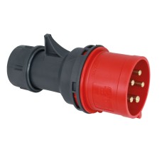 Stecher IEC309, 5 pini, 16A, 400V, IP44, negru, Commel, 524400 Stecher IEC309, 5 pini, 16A, 400V, IP44, negru, Commel, 524400