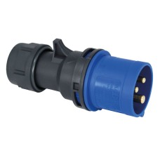 Stecher IEC309, 3 pini, 32A, IP44, negru, Commel, 524402 Stecher IEC309, 3 pini, 32A, IP44, negru, Commel, 524402