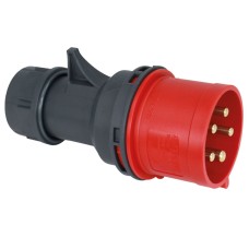 Stecher IEC309, 5 pini, 32A, 400V, IP44, negru, Commel, 524403 Stecher IEC309, 5 pini, 32A, 400V, IP44, negru, Commel, 524403