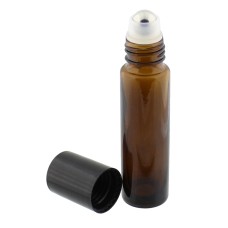 Sticluta roll de 10ml pentru ulei esential, cu bila din otel - 650034