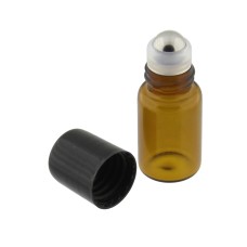 Sticluta roll de 2ml pentru ulei esential, cu bila din otel - 650110