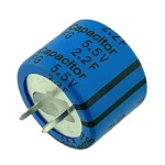 Supercondensator, 2.2F, 5.5V DC, KEMET, FG0H225ZF, T130306