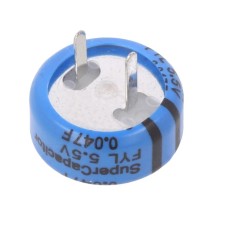 Supercondensator, 0.047F, 5.5V DC, KEMET, FYL0H473ZF, T130329 Supercondensator, 0.047F, 5.5V DC, KEMET, FYL0H473ZF, T130329