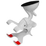 Suport universal tip clema, pentru telefoane, cu ventuza - 109550