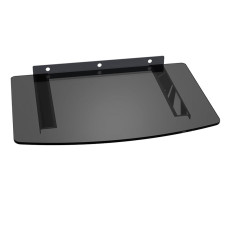 Suport pentru DVD, Blu-Ray, pe perete, din sticla, L103249