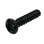 Surub 2.9x13.6mm, cap rotund, bombat, in cruce, D001027 Surub 2.9x13.6mm, cap rotund, bombat, in cruce, D001027