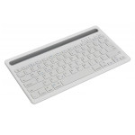 Tastatura slim, bluetooth, cu suport tableta sau telefon, alb, 196927