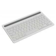 Tastatura slim, bluetooth, cu suport tableta sau telefon, alb, 196927