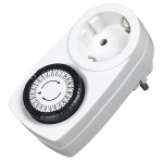 Temporizator mecanic, zilnic, 16A, 3500W, Commel, 524518 Temporizator mecanic, zilnic, 16A, 3500W, Commel, 524518