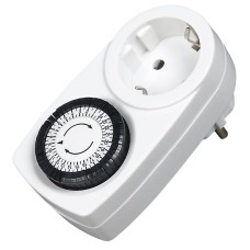 Temporizator mecanic, zilnic, 16A, 3500W, Commel, 524518 Temporizator mecanic, zilnic, 16A, 3500W, Commel, 524518